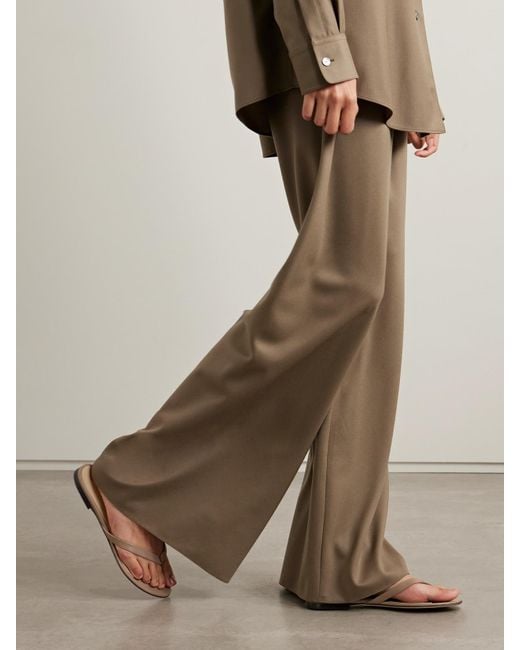 The Row Natural Flora Zehensandalen Aus Leder