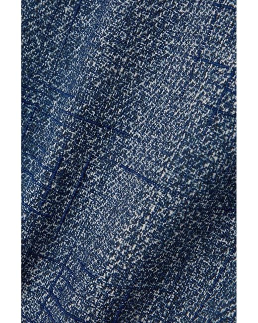 Bottega Veneta Blue Midirock Aus Webstoff Mit Denim-Effekt