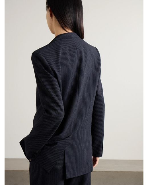 【送料&関税込】Isabel Marant oceany Crepe Blazer ISABEL MARANT Omelia pinstriped crepe blazer | NET-A-PORTER