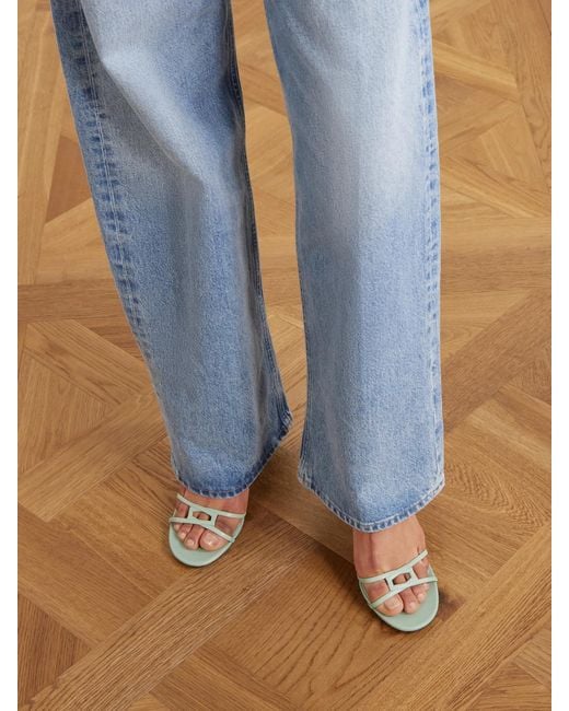 Jimmy Choo Natural Leo 65 Leather Sandals