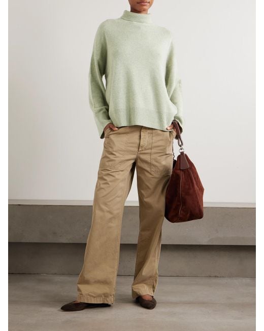 LeKasha Green Rollkragenpullover Aus Biokaschmir