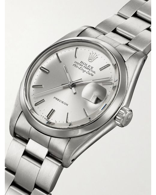 Stephanie Windsor Gray Rolex Vintage 1978 Oyster Perpetual Air-King Date 5500 Automatic 34Mm Satinless Steel Watch, Ref. No. 11720