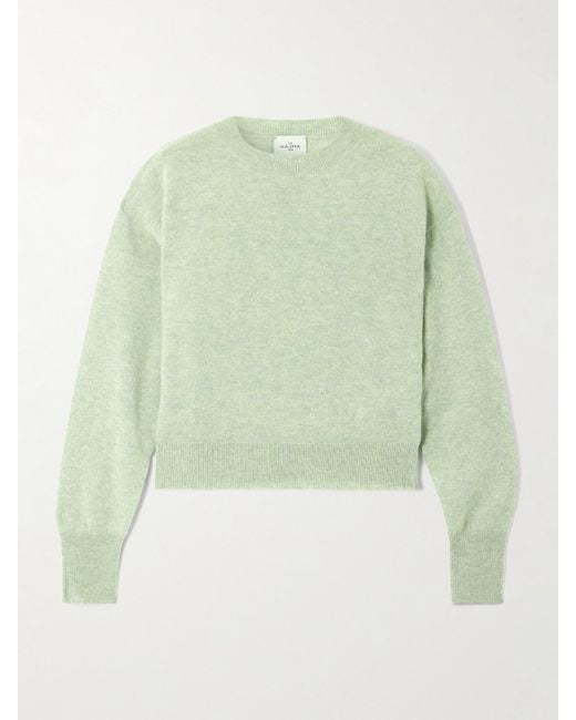 LeKasha Green Menorca Pullover Aus Meliertem Biokaschmir