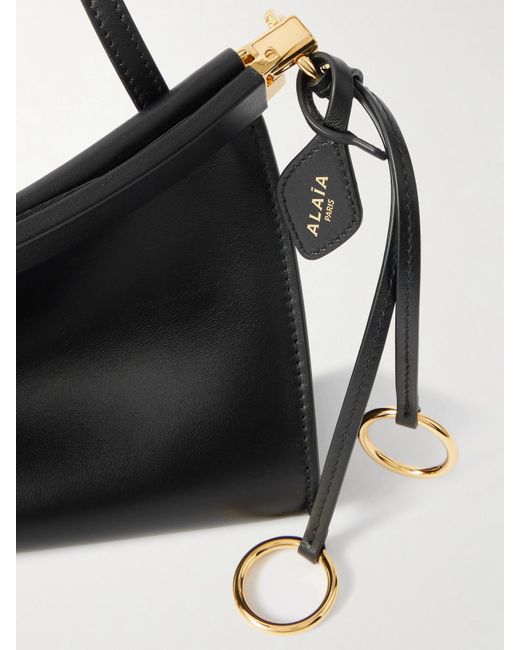 Alaïa Black Click E/W Medium Leather Shoulder Bag