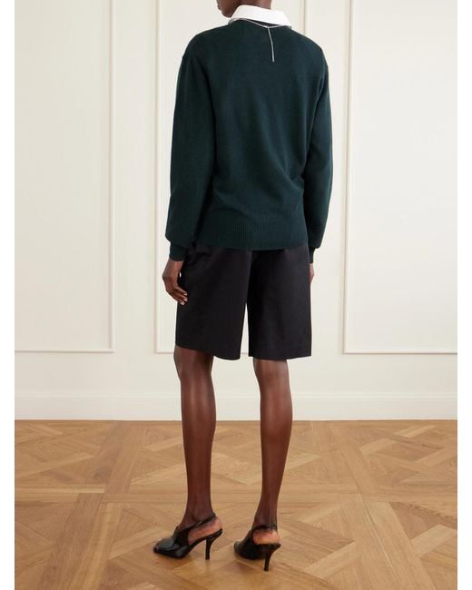Totême  Green Cashmere Sweater