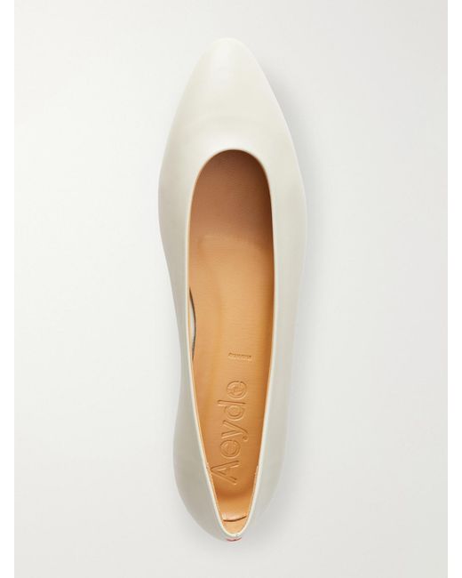 Aeyde Natural Ellie Leather Ballet Flats