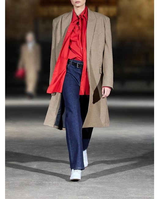Tibi Blue Straight-Leg Jeans