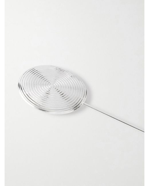 LIE STUDIO White The Elo-Plated Brooch