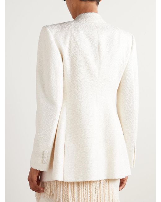 Gabriela Hearst Natural Mairi Silk-Bouclé Blazer