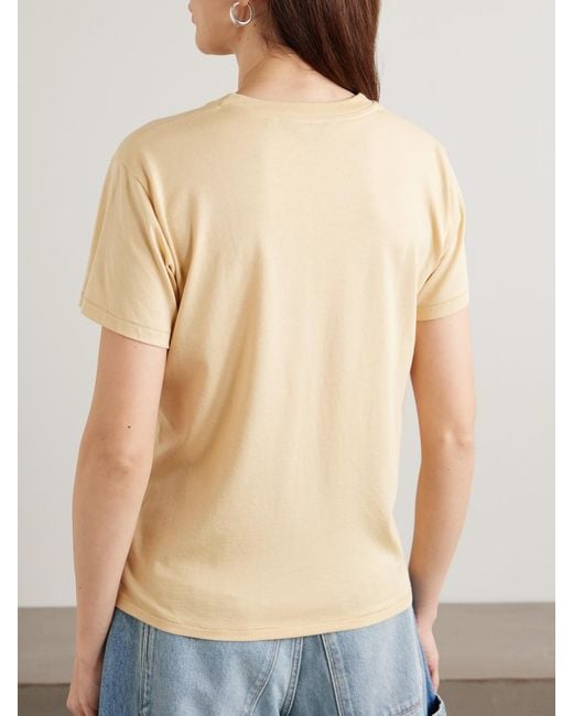 Jamie Haller Natural The Pocket Tee Cotton And Modal-Blend Jersey T-Shirt