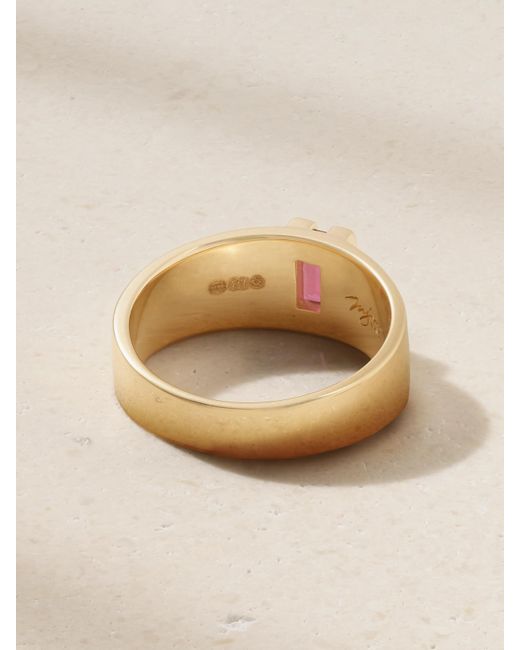 Melissa Joy Manning Natural Ring Aus Recyceltem 14 Karat Mit Rhodolith