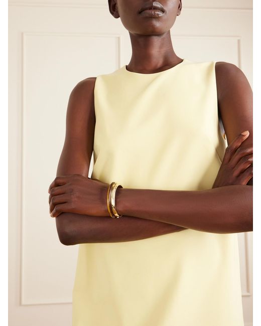 Roxanne Assoulin Natural The Classic Stone Hinge Set Of Two-Tone Tiger's Eye Bangles