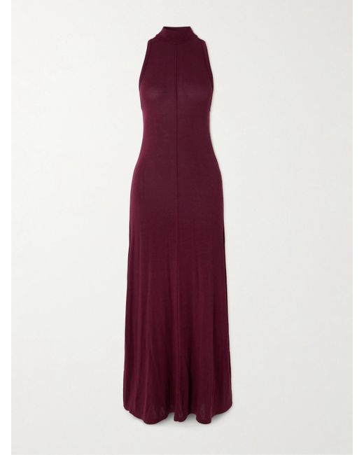 St. Agni Purple Maxikleid Aus Jersey Aus Einer Tencel-Lyocell-Mischung