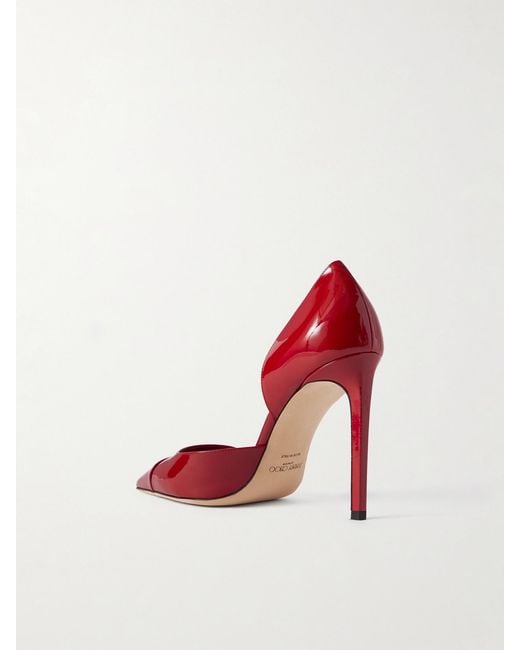 Escarpins En Cuir Verni Brigitte 100 Jimmy Choo en coloris Red