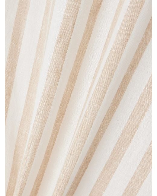 Ralph Lauren Natural Capri Striped Linen Shirt