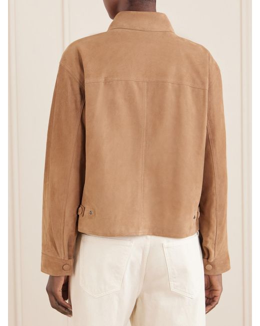 FRAME Natural Utility Suede Jacket