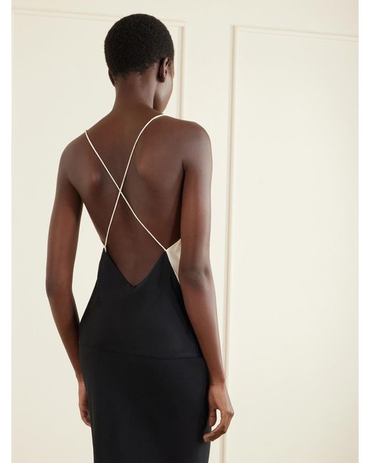 Tom Ford Black Two-Tone Satin Camisole