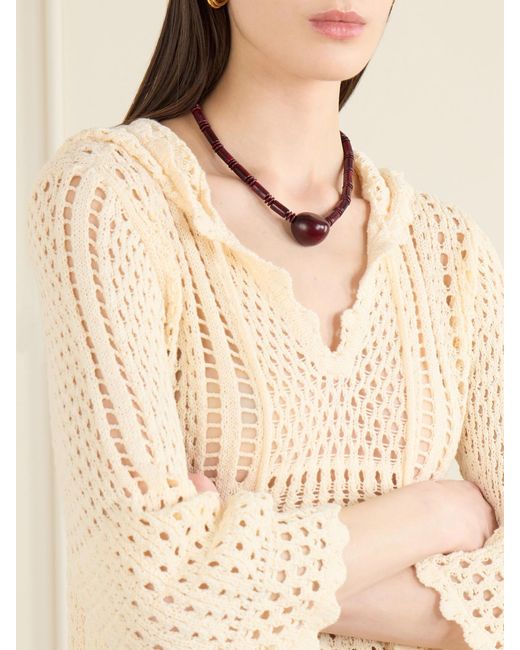 Isabel Marant Natural Zelnie Crocheted Cotton-Blend Mini Dress