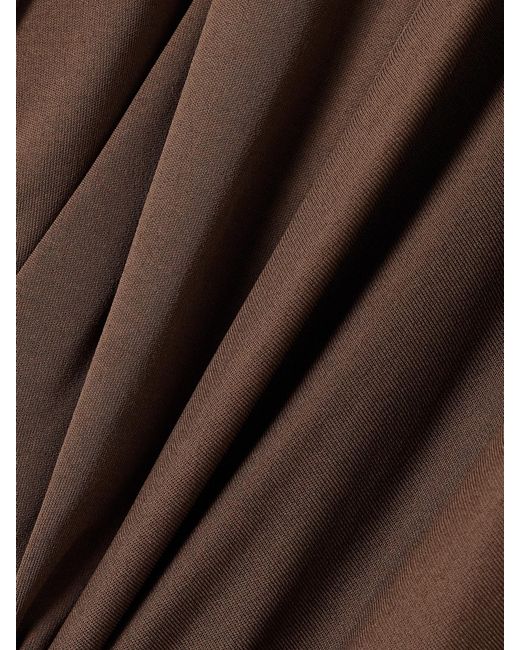 Loewe Brown Draped Jersey Blouse