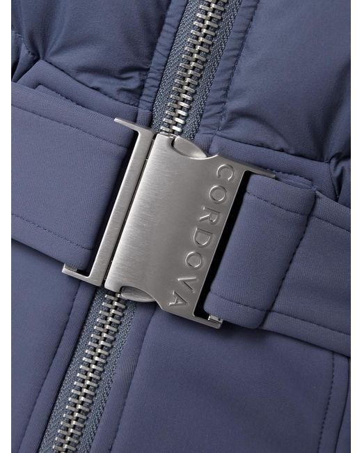 CORDOVA Blue Ajax Gesteppter Skianzug Mit Kapuze, Gürtel Und Daunenfüllung
