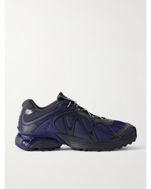 Salomon Blue Beams Xt-Whisper Rubber-Trimmed Mesh Sneakers