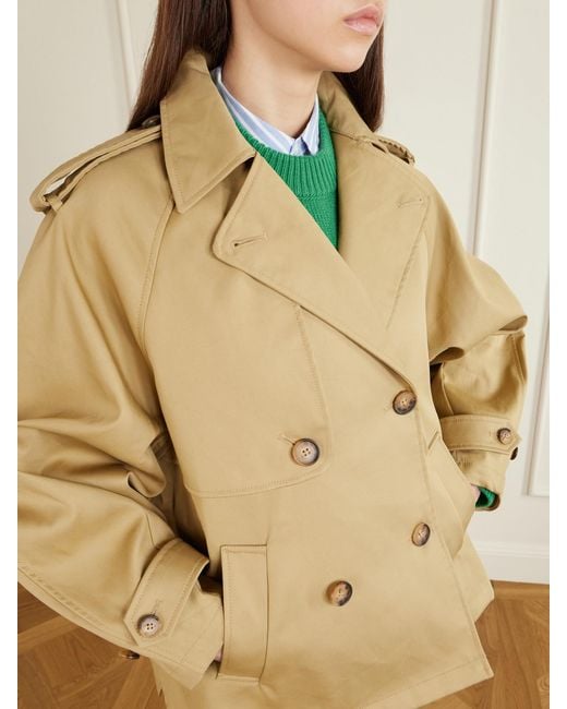 Polo Ralph Lauren Natural Double-Breasted Cotton-Gabardine Trench Coat