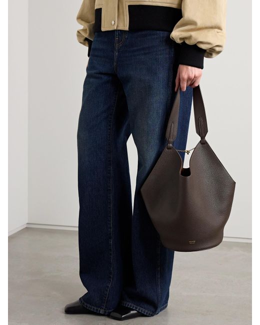 Khaite Black Lotus Kleine Tote Aus Strukturiertem Leder