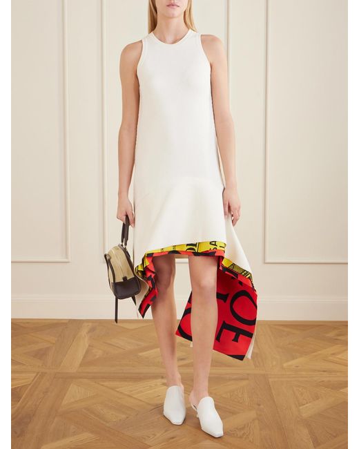 Loewe White Emily Leather Mules
