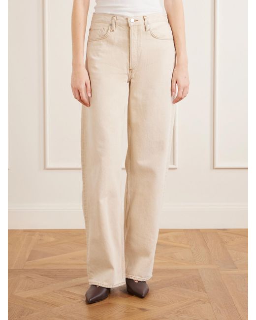 Agolde Natural Arc Mid-Waist Wide-Leg Jeans