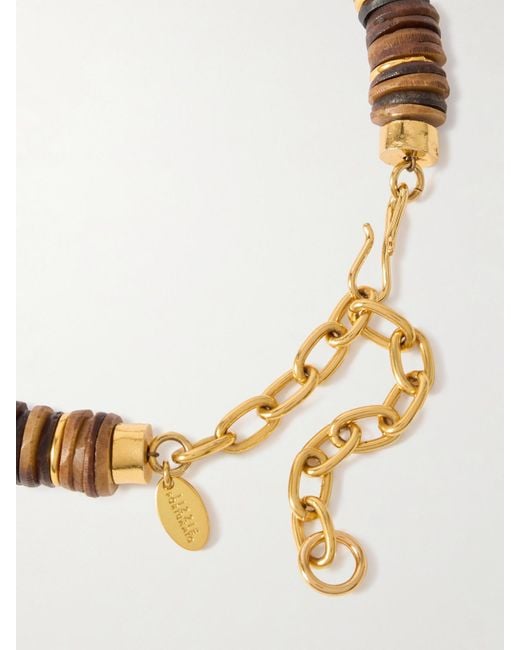 Lizzie Fortunato Metallic Bilbao-Plated, Bone And Pearl Necklace