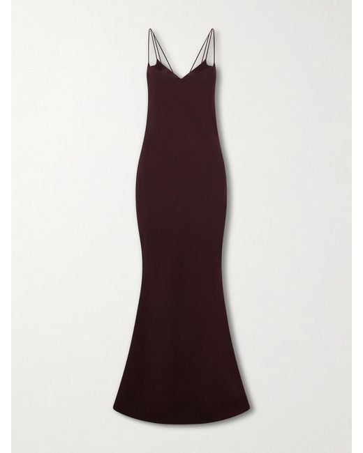 Tom Ford Purple Enverse Satin Gown