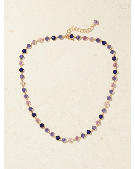 Irene Neuwirth Natural Classic 18-Karat Rose Multi-Stone Necklace