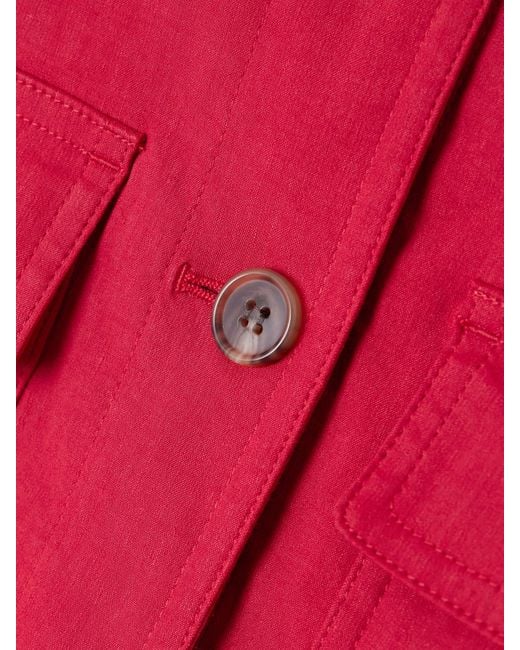 Theory Red Jacke Aus Einer Baumwollmischung