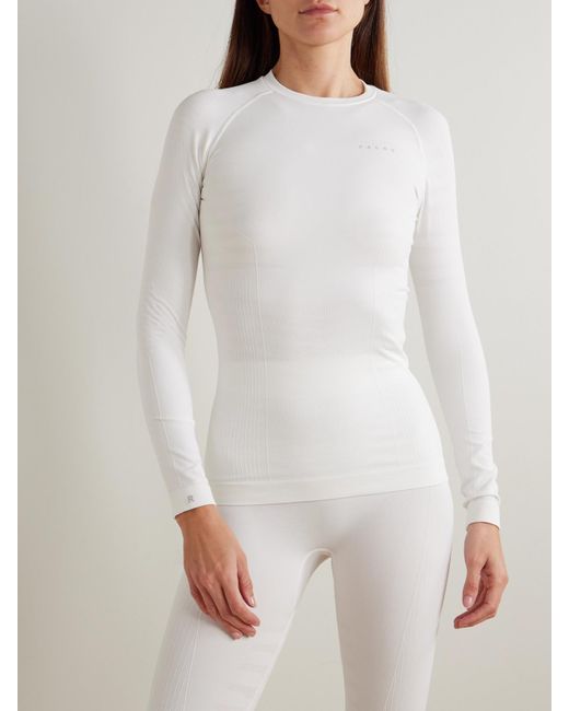Falke White Maximum Warm Recycled-Jersey Base Layer