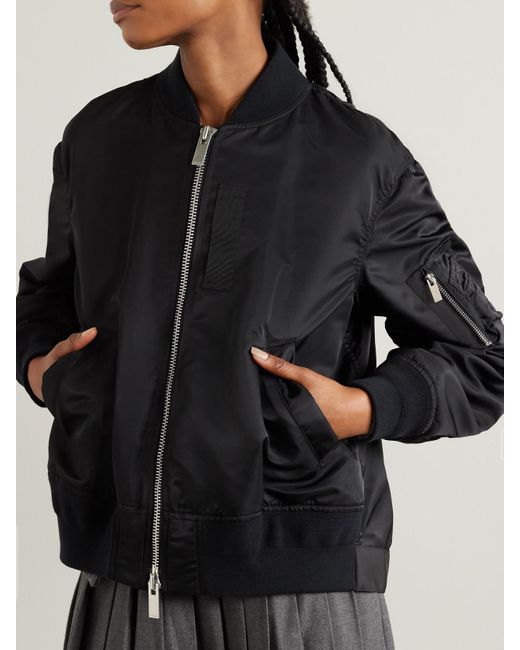 Sacai Black Ma- Shell Bomber Jacket