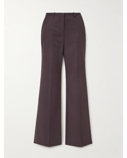 Frankie Shop Purple Lyra Twill Flared Pants