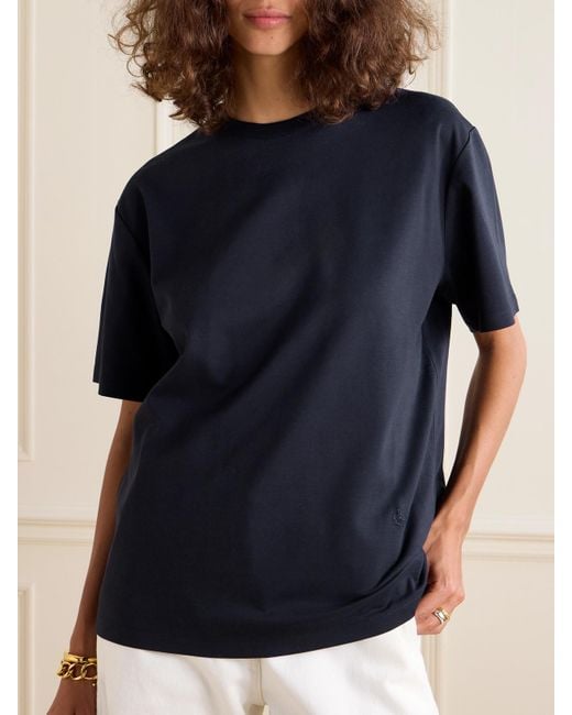 Loro Piana Blue Neo Cotton-Jersey T-Shirt