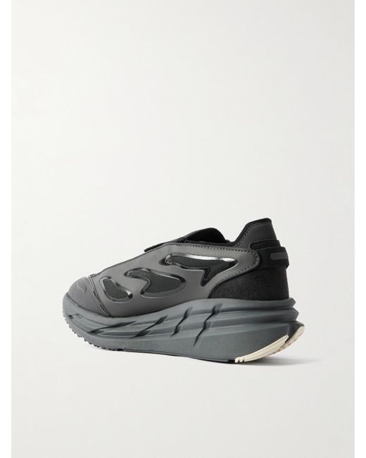 Adidas By Stella McCartney Black Adistar Mesh And Shell Sneakers
