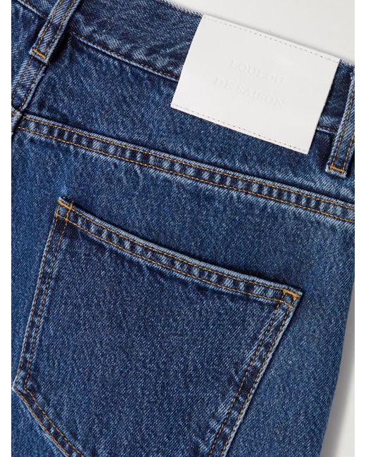 Loulou de Saison Blue Samur High-Rise Straight-Leg Jeans
