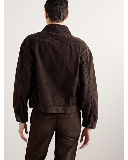 The Row Black Ness Jacke Aus Baumwollcord