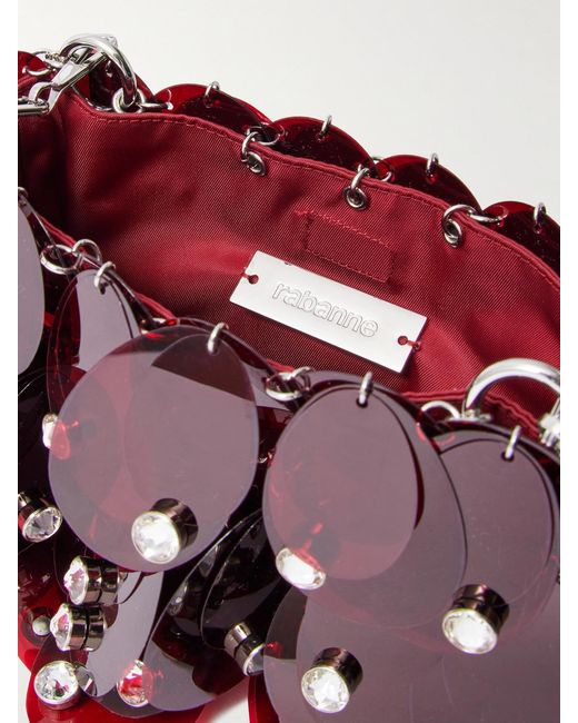Rabanne White Embellished Chainmail Shoulder Bag