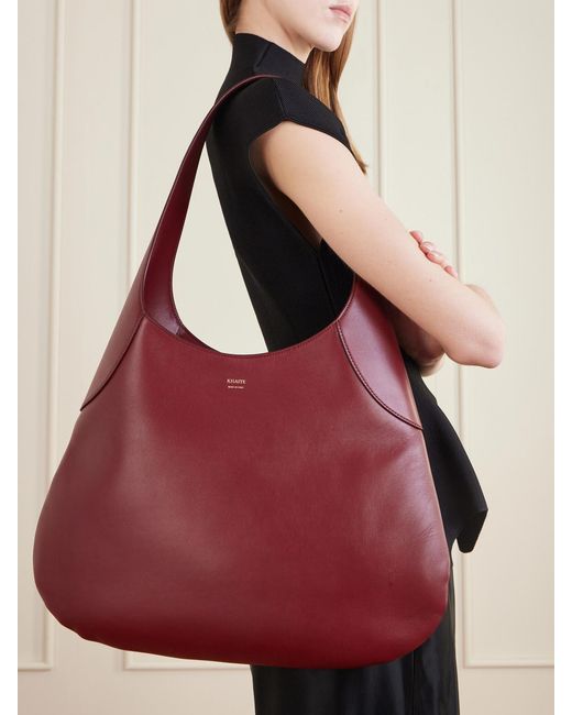 Khaite Red Joan Large Leather Tote