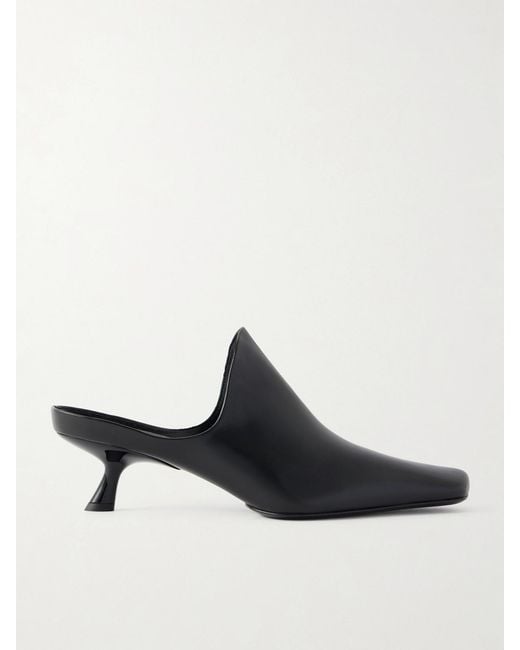 Loewe Black Emily Leather Mules