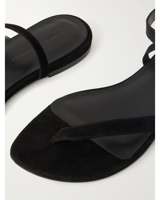 Proenza Schouler White Tee Suede Sandals