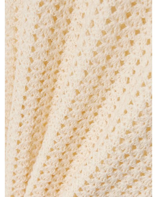 Robe Longue Dos Ouvert En Coton Crocheté Misha Escvdo en coloris Natural