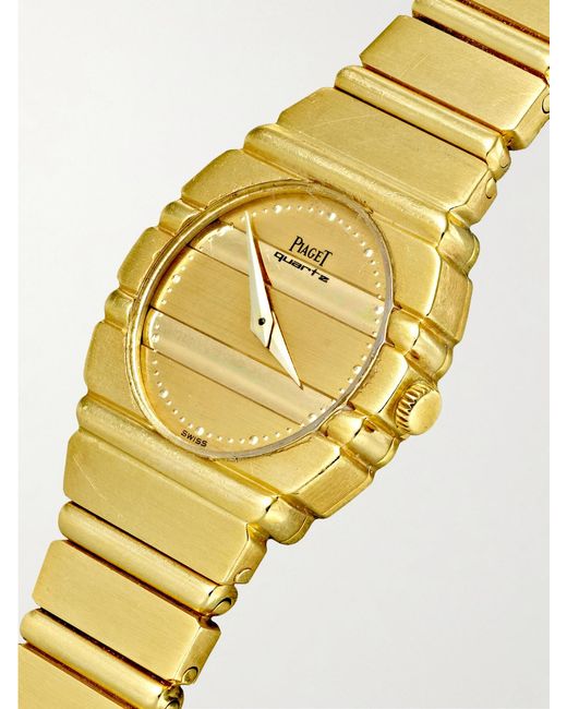 Stephanie Windsor Metallic Piaget Vintage 1980S Polo 24Mm 18-Karat Watch, Ref. No. 761C701 (Fits Up To 6.1' Wrist)