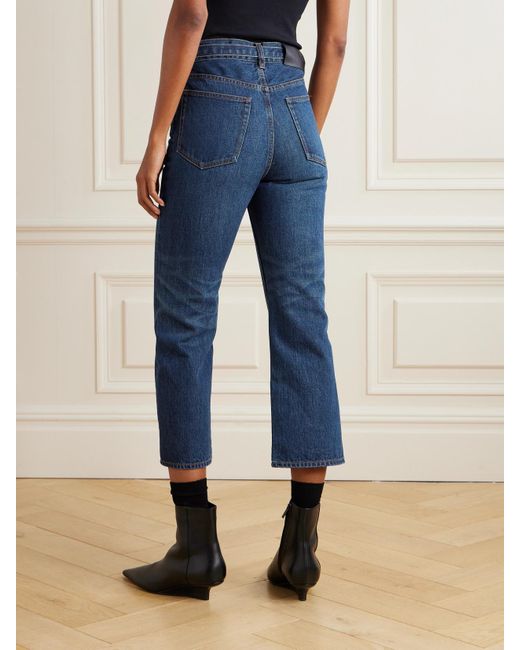 Sacai Blue Bootcut-Jeans Mit Gürtel