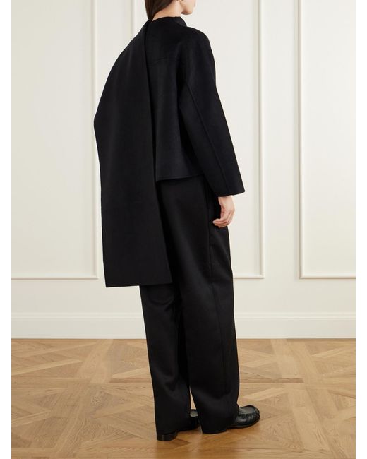 arch4 Black Halehurst Cape-Effect Wool, Cashmere And Silk-Blend Jacket