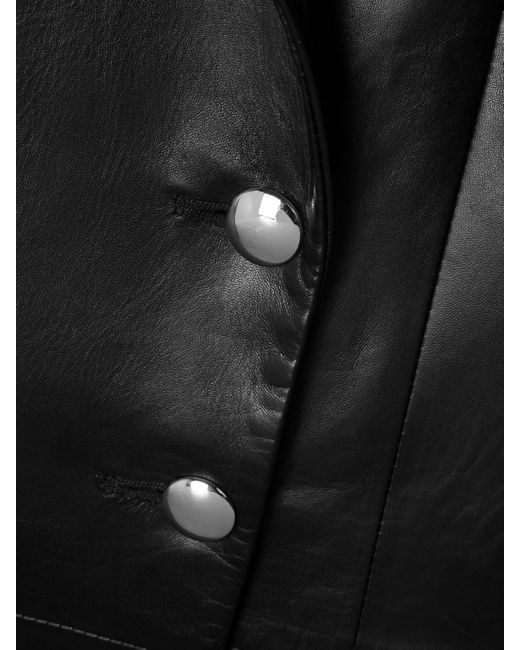 Khaite Black Elona Leather Jacket