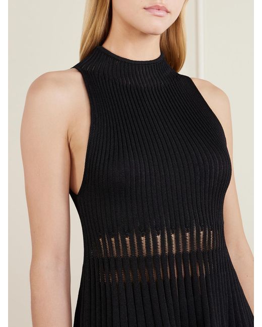 Givenchy Black Knitted Jersey Mini Dress